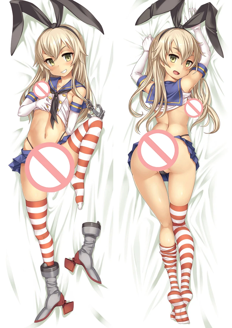 S7 Аниме Kantai Коллекция Dakimakura Чехол Kancolle Kirishima персонажи Shimakaze Bolster чехол Ikazuchi& Inazuma Hugs чехол для подушки - Цвет: S7