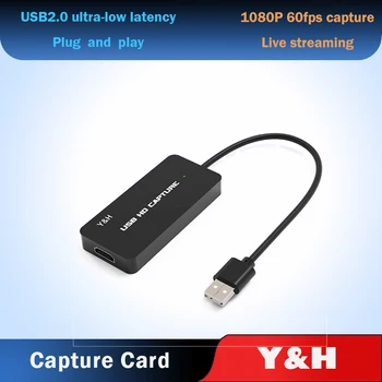 

Video Capture Card USB 2.0 HDMI Video Grabber Record Box for PS4 Game DVD Camcorder HD Camera Recording Live Streaming