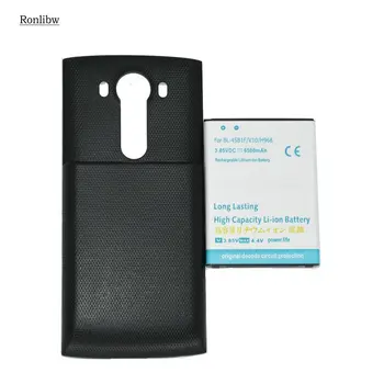 

6500mAh BL-45B1F Replacement Extended Battery For LG V10 H901 VS990 H960A LS992 H968 H961N H900 + Black Cover Case mobile phone