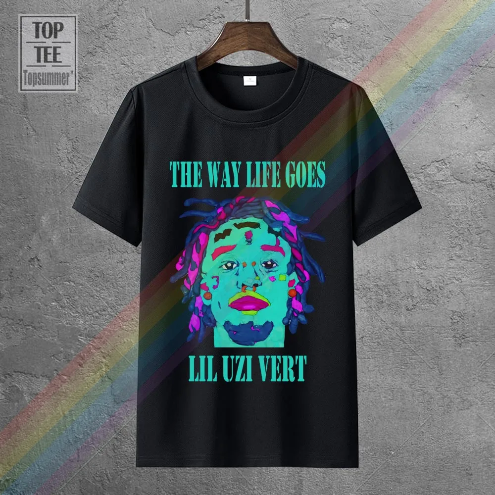 Футболка Lil Uzi Vert футболка с надписью The Way Life Go в стиле эмо панк винтажный топ хиппи