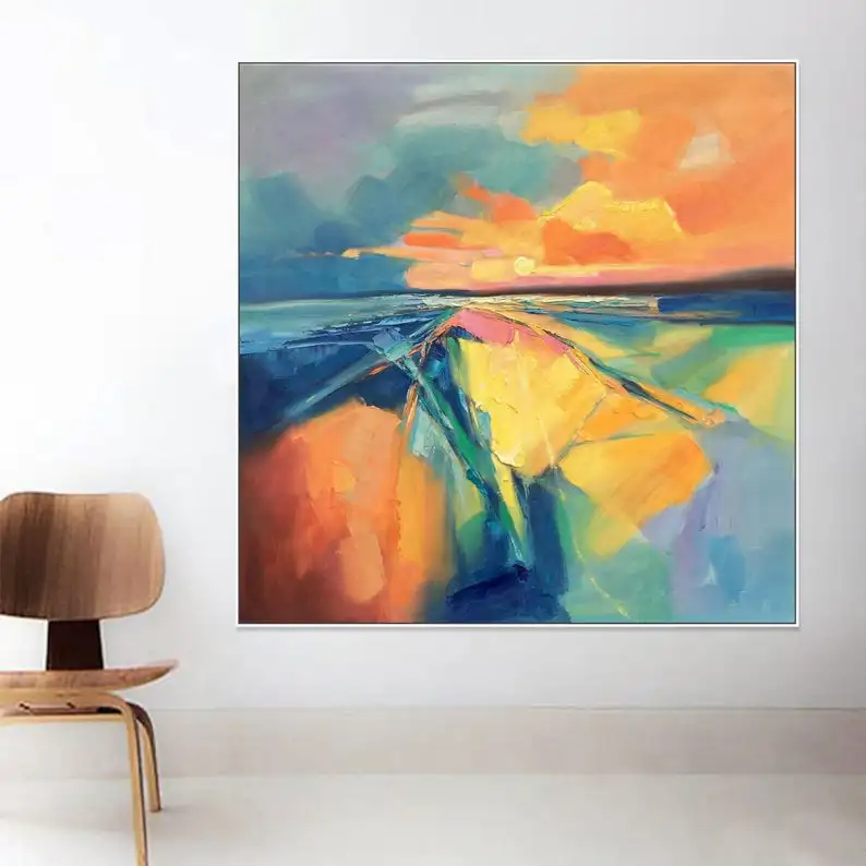 

Abstract Landscape Contemporary Painting Wall Painting Abstract Abstract Canvas Art Large Abstract Painting Oil Painting