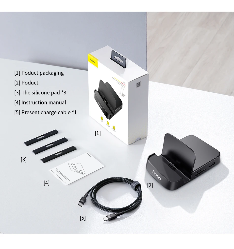 Baseus USB C концентратор Тип с разъемами типа c и HDMI мульти Порты USB3.0 Тип C Мощность адаптер USB-C концентратор док-станция для Macbook Pro/Air USBC жил
