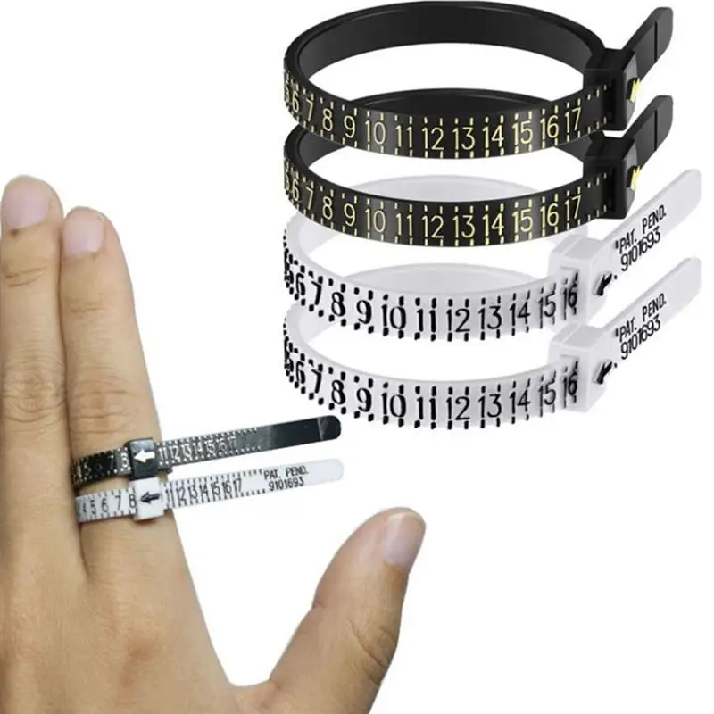 

10pcs US Ring Size Measuring Tool Ring Sizer Ring Measurer for Daily Use