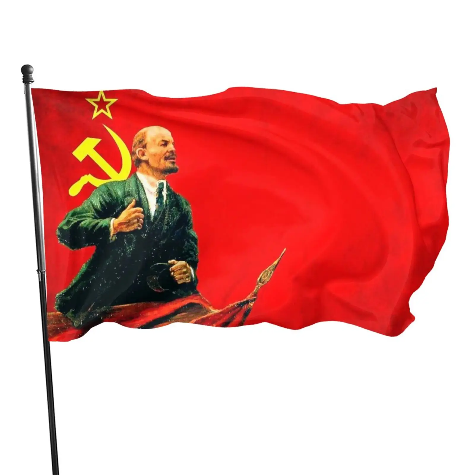 Флаг для вечеринки Lenin 90x150 см | Дом и сад