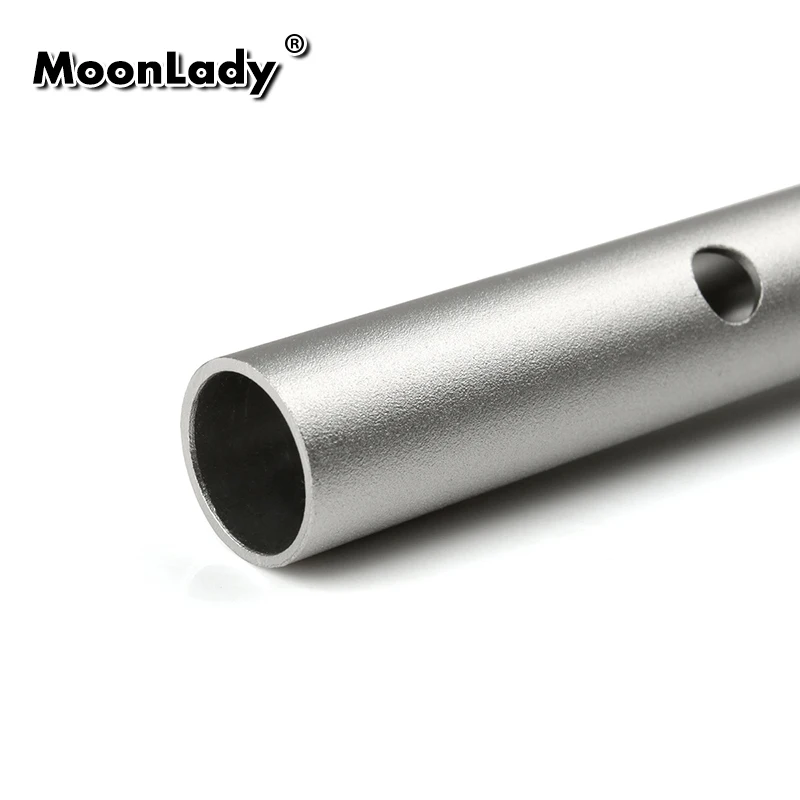 Metal Flute 6 Holes D Key Flute Irish Whistle Musical Instrument Penny Whistle Aluminum Alloy with all Accessories