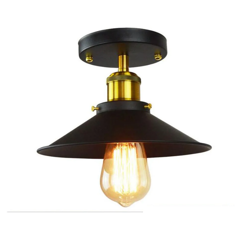 

Black And White with Pattern Iron Art Balcony Ceiling Loft Iron Droplight Industrial Retro Creative Corridor Lights Aisle Lights