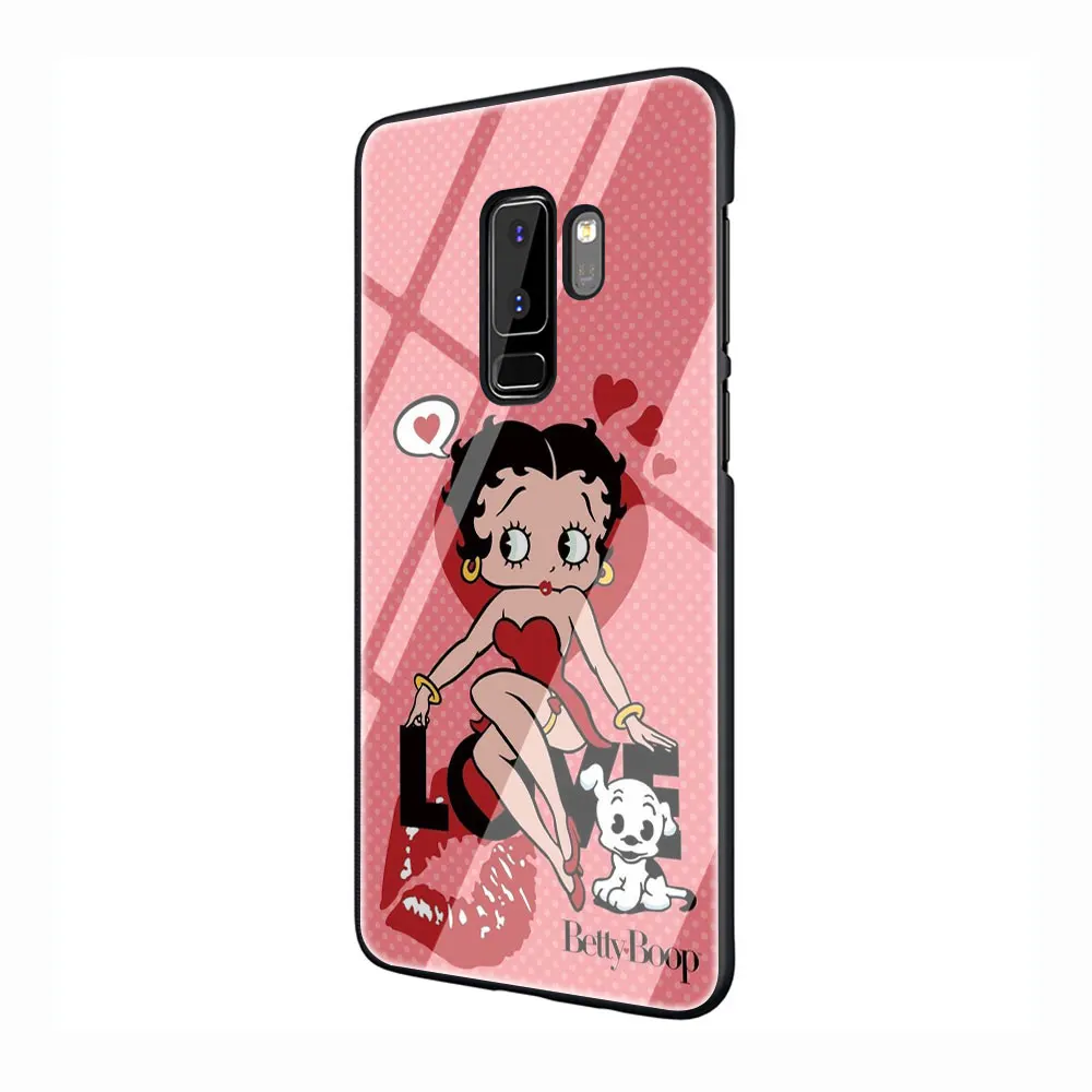 EWAU Betty Boop чехол из закаленного стекла для телефона для samsung S7 край S8 S9 S10 Note 8, 9, 10, плюс A10 20 30 40 50 60 70 - Цвет: G3