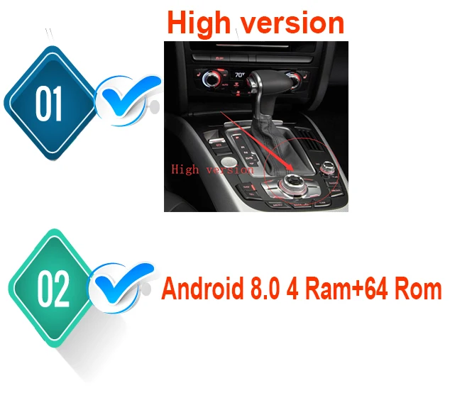 High 8.0 AISINIMI Android 8,0 автомобильный Dvd Navi плеер для автомобиля Audi A5 S5 2009- монитор Дисплей gps аудио стерео Авто сенсорный экран все в одном ПК - Цвет: High 8.0