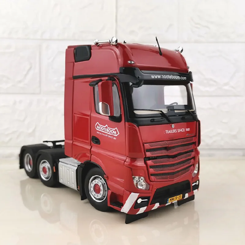 

Литая в масштабе 1:32 модель грузовика из сплава с прицепом, коллекция для взрослых, сувенирные украшения, демонстрация автомобиля, украшение, игрушки в подарок