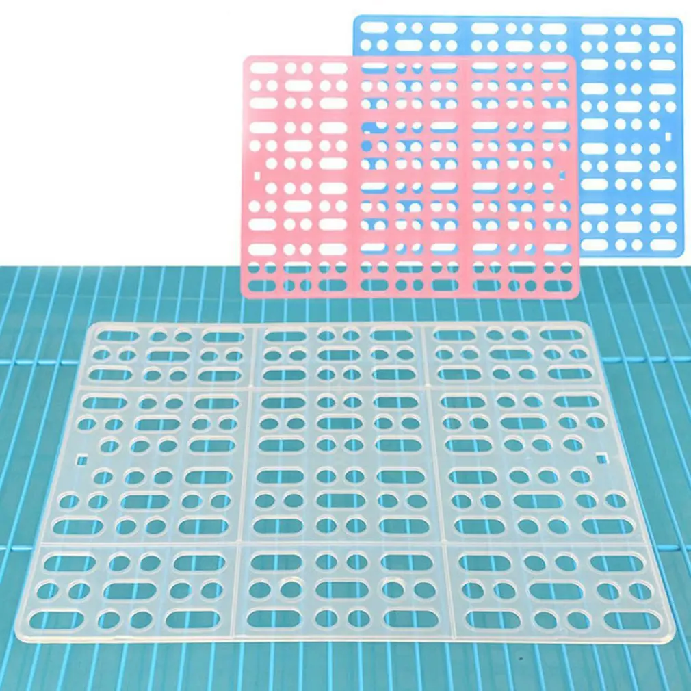Plastic Grids Pet Foot Mat Rabbit Guinea Pig Cat Mouse Placemat Cushion Cage Litter Universal Supplies |