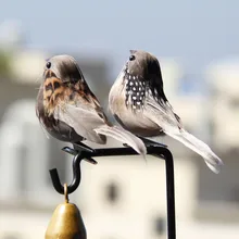 12 шт., искусственные перья для птиц, пенопластовые голуби, Свадебный декор, украшение для дома, искусственное украшение для сада, перьевые птицы# BL2