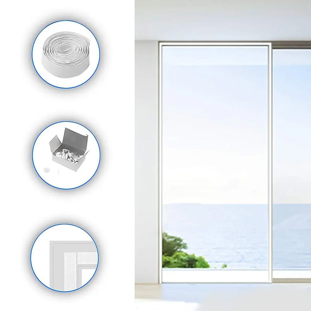 Balcony Sliding Door Mobile Air-Conditioning Door Seal Balcony Window Sealing Cover Hot Air Baffle With Zipper