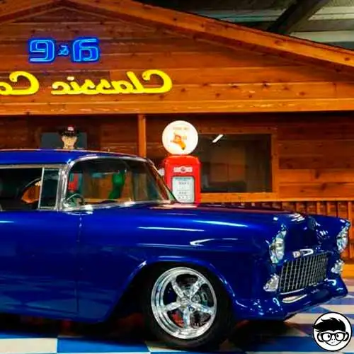 Hot Wheels '55 Chevy Blue Streak Series 3 из 4 1997 длинная карта
