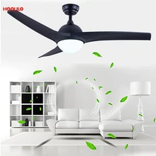 110V 220V Медь двигатель высокое качество воздушный охладитель обмотки из АБС-пластика Пластик лезвие светодиодный потолочный вентилятор с светильник дистанционного Управление