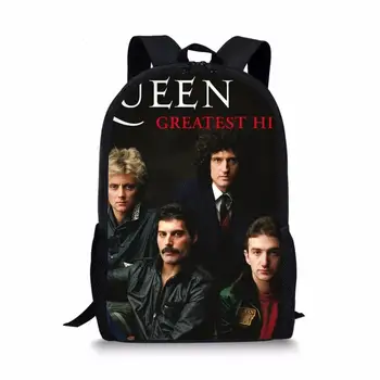 

Fashion Kids School Bags Queen Band Prints Pattern Children's Travel Backpack School Toddler Backpack Women's Travel Bags