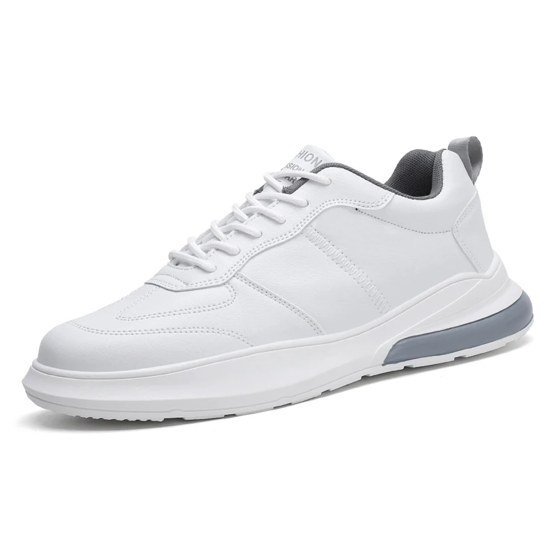 New Arrival Men Tennis Shoes Lightweight Anti-Slippery Leather White Sneaker Fashion Gym Sport Man Footwear Tenis Masculino