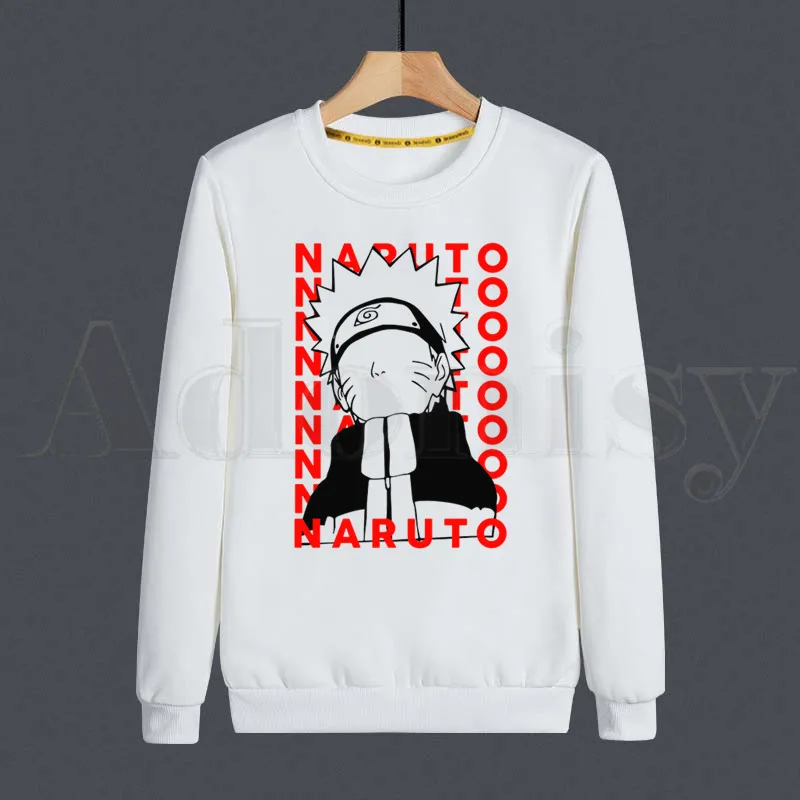 

Naruto Japan Anime Sasuke Uchiha Itachi Akatsuki Hoodies Sweatshirt Print Trend Mens Clothes Hip-Hop Male Crewneck Hoodies Men