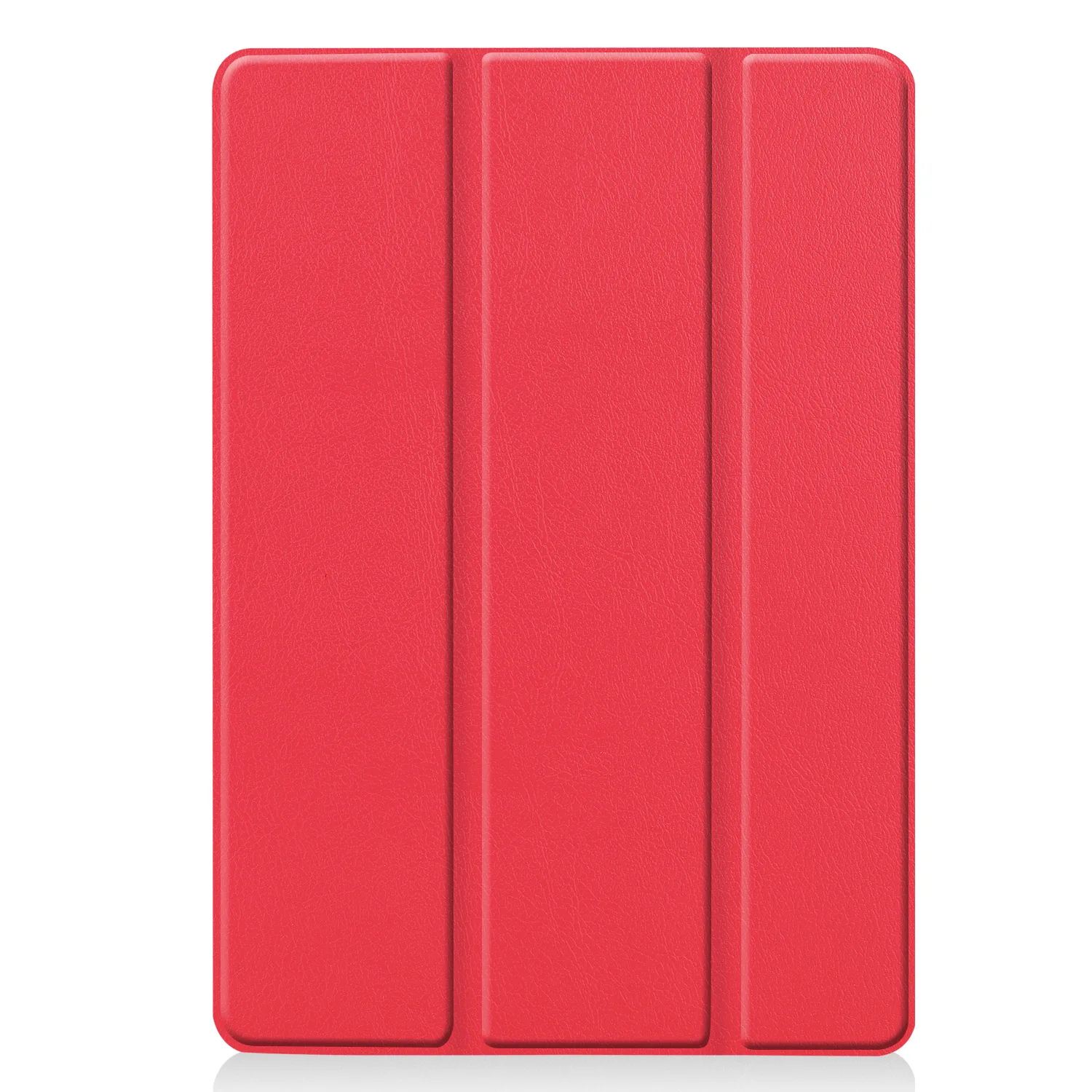 Роскошный Магнитный смарт-чехол для Apple iPad 10,2, чехол для iPad 10,2 дюймов, кожаный чехол-подставка для автоматического сна, Trifold Fundas - Цвет: Красный