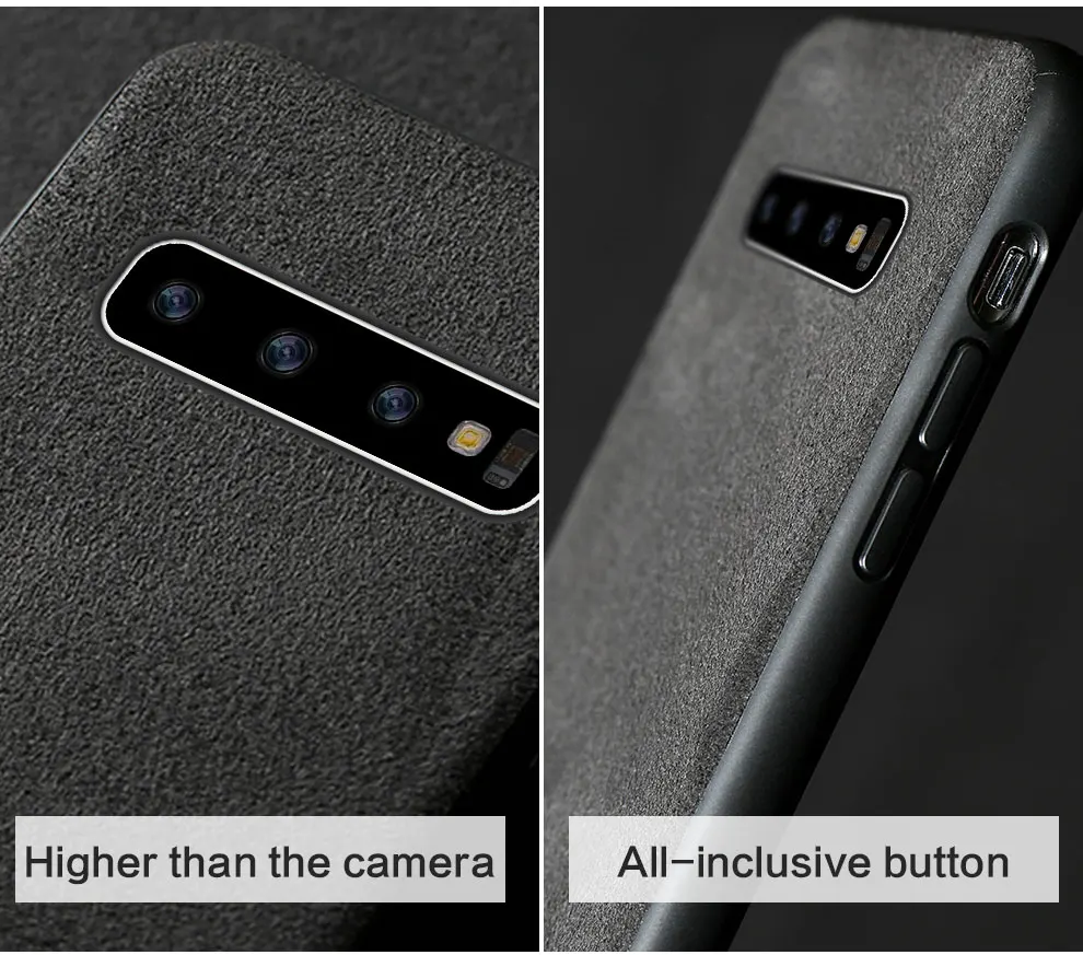Чехол для телефона из воловьей кожи для samsung Galaxy S10 Lite, мягкий черный ТПУ чехол для телефона для samsung S8 Plus S7/S7 Edge