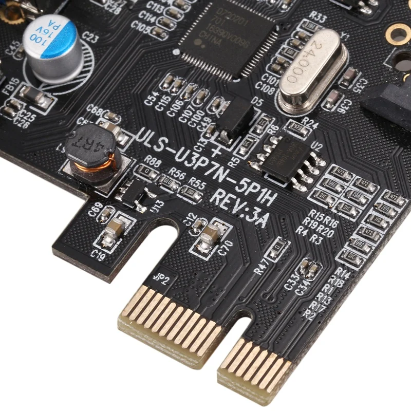 7 портов Pci-E Usb 3,0 экспресс-карта, 5 портов снаружи и 2 порта для передней панели через 19Pin внутри с 5 В 15Pin Sata разъем питания для