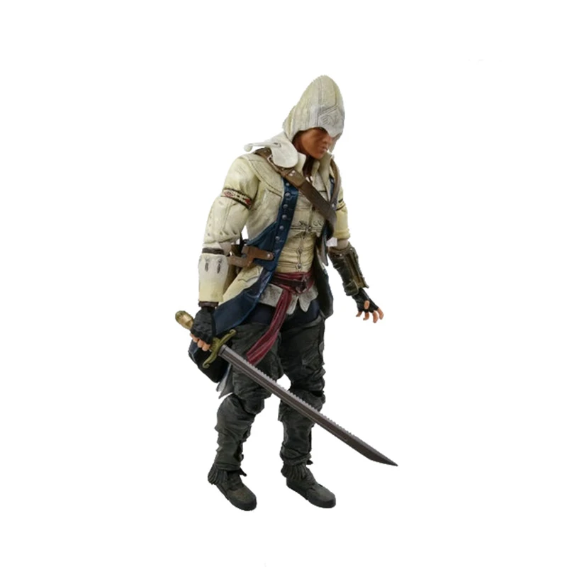 Фигурка Assassin Is Creed, PlayArts, Connor Kenway, подвижные игрушки, ПВХ, 27 см, модель, ПВХ, фильм, подарок, коллекционная кукла, Figma