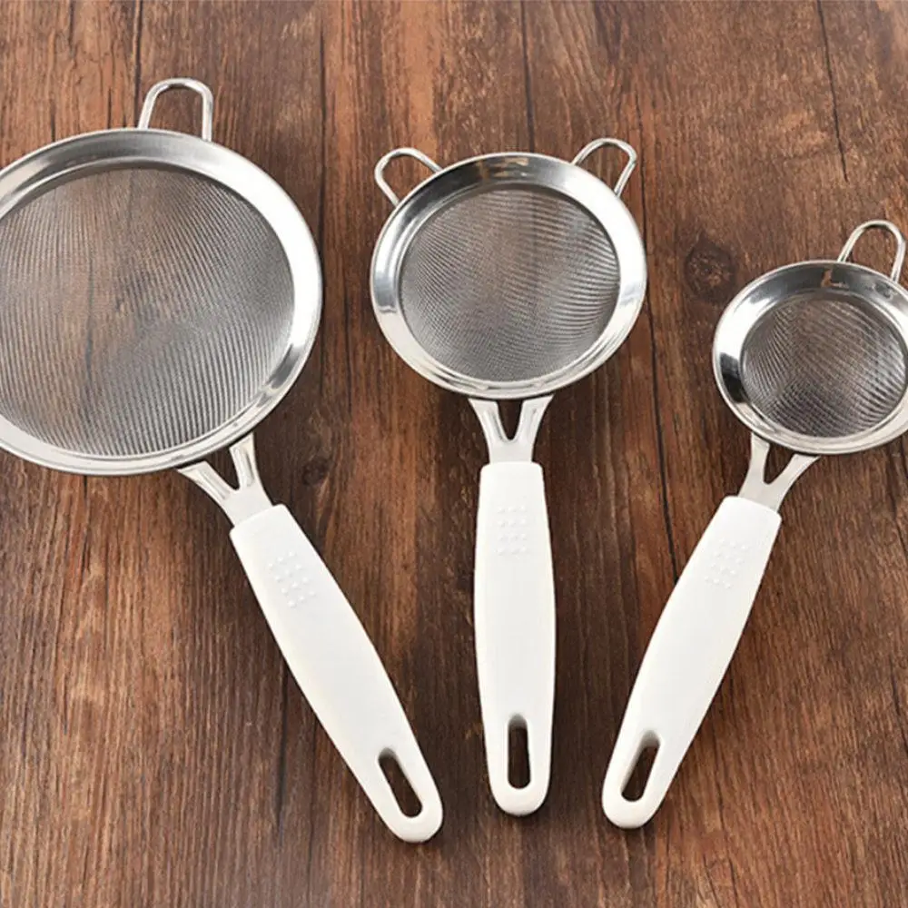 

Household Baking Tools Multi-function Colander Hand-held Cooking Baking Sugar Shaker Oil Drain Sieve Colander Kitchen Accesories