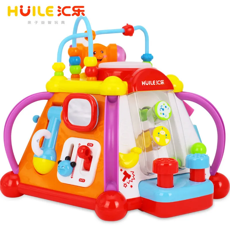 Huile toys 806 Счастливый маленький мир, детский стол для обучения, многофункциональная обучающая игра, стол для младенцев, От 1 до 3 лет для малышей