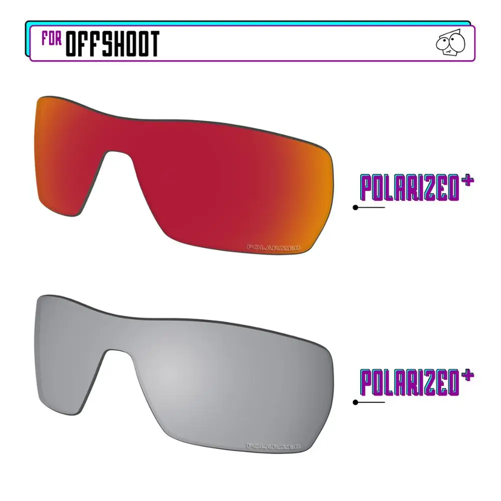 

EZReplace Polarized Replacement Lenses for - Oakley Offshoot Sunglasses - Sir P Plus-RedP Plus