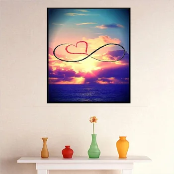 

Full Round Resin Diamond Covered Pre-Printed Textured Canvas Diamond Painting New arrive 2020