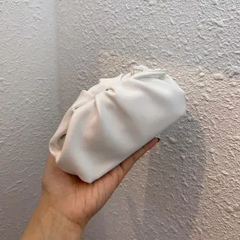 

2019 New Mini Clutches Cloud Bag Crossbody Bags Handle Bags Fold Dumpling Bag Womens Handbags and Purses Pink Bag