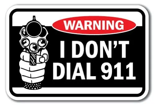 Жестяной знак Декор табличка 12x1 Предупреждение я не набираю 911 предупреждение об