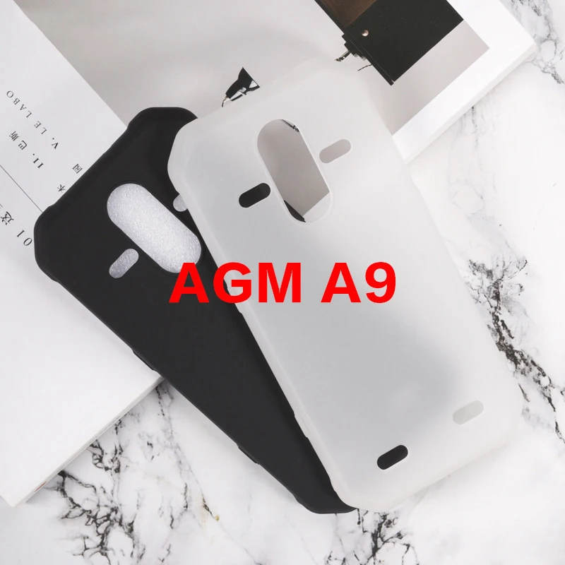 2 цвета, мягкий ТПУ чехол на заднюю панель для AGM A9 IP68, гелевый защитный чехол для телефона Fundas для AGM A9 64 GB, силиконовый чехол