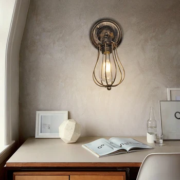 

Artpad Vintage E27 Loft Industrial Wall Mounted Light Rustic Sconce Lamp Fixture Retro LED Wall Lighting