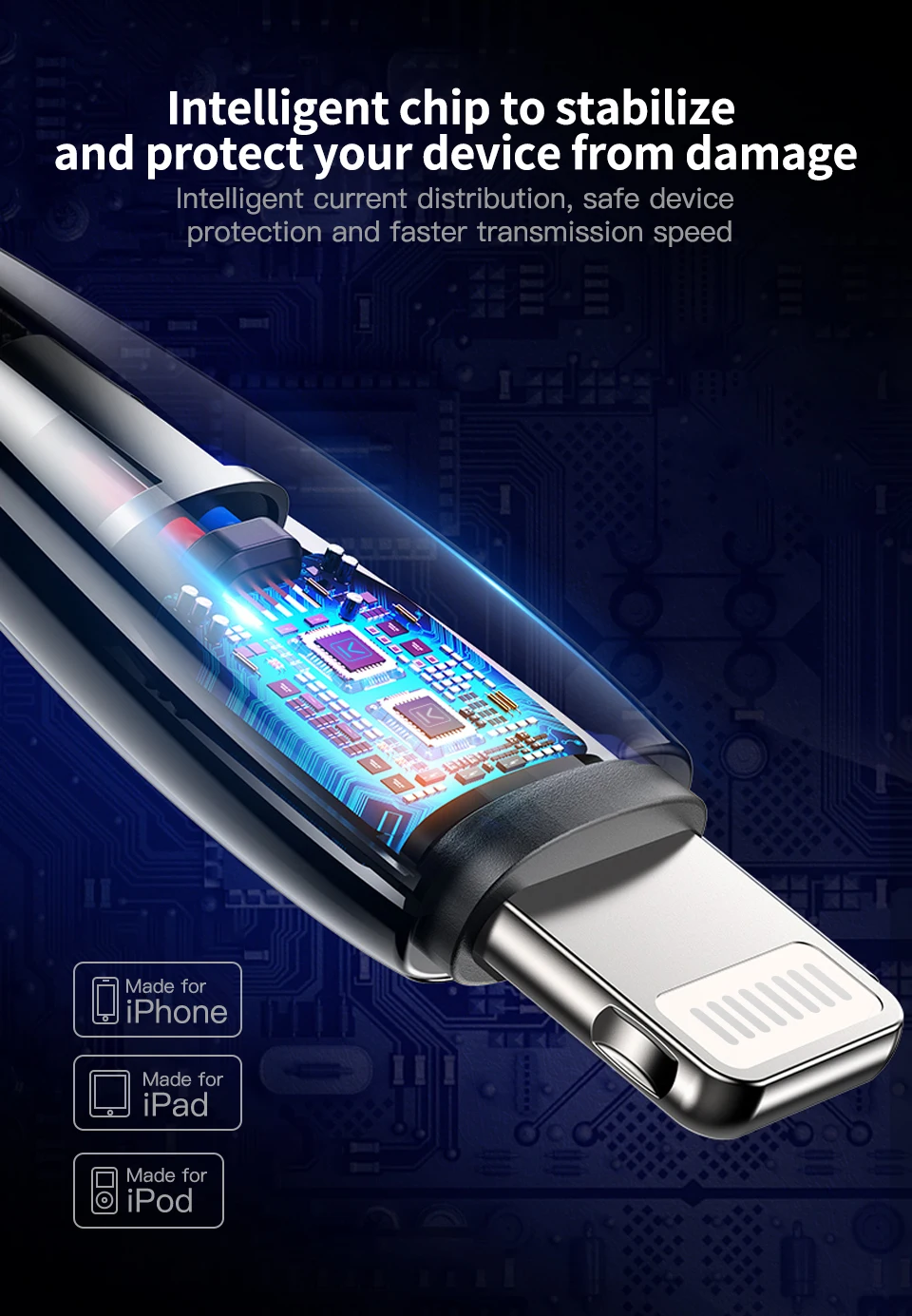 KUULAA USB C к Lightning Кабель MFi PD для iPhone 11 Pro Max X XS 8 XR 18 Вт Быстрая зарядка type C кабель для Macbook iPad Pro 12,9