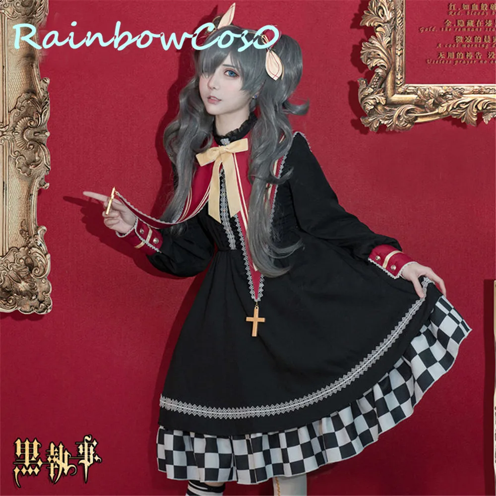 Rainfoocos0 Косплей Костюм Черный Дворецкий Ciel костюм фантомхайва игра аниме Хэллоуин Рождество