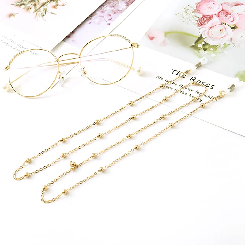 Fashion Glasses Cord Sunglasses Chain Strap Holder Cord Glass Gold Necklace Neck Eyeglass Chain Accessories Landyard Cuello