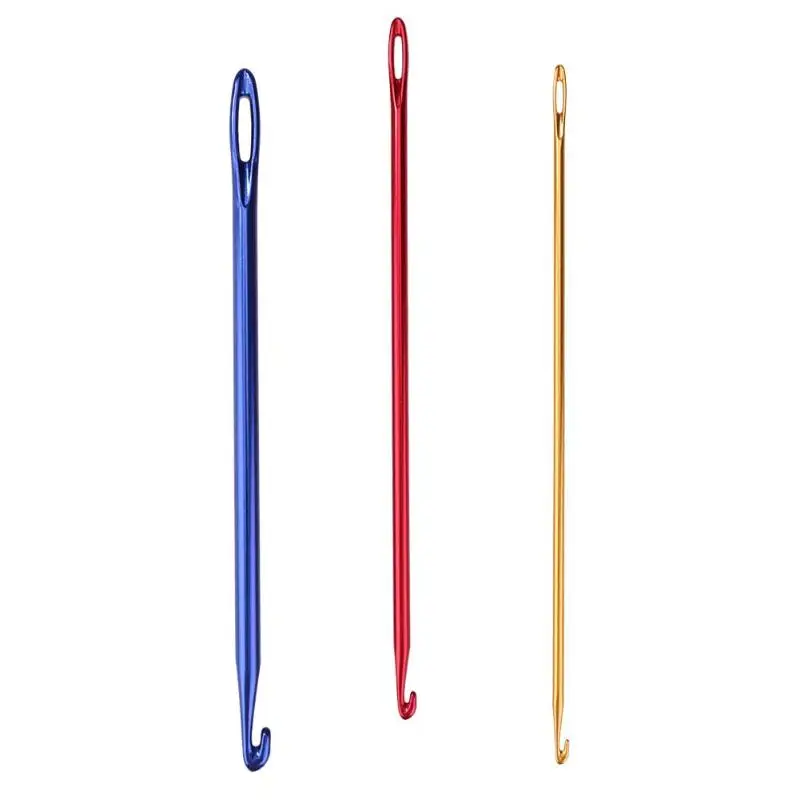 Набор крючков для вязания спицами из алюминия инструмент глаз спицы шитья крючки