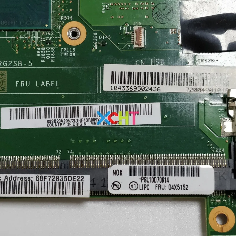 FRU: 04X5152 w SR1ED i5-4300U процессор для lenovo ThinkPad X240 ноутбук материнская плата для ноутбука