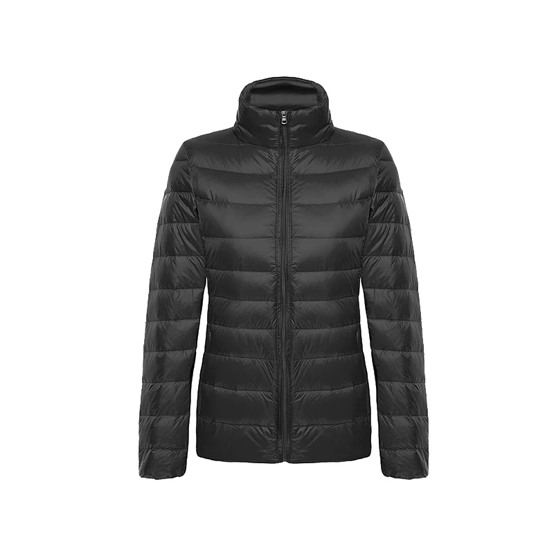 Heydress winter Down jacket women 90% duck down coat Ultra Light warm Female Portable plus size down jacket winter - Цвет: Bblack