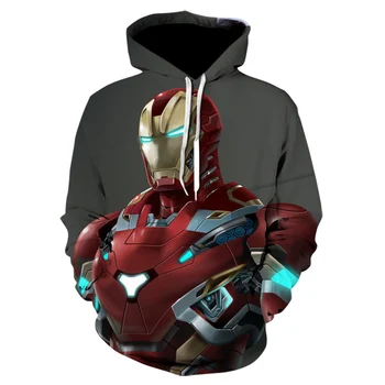 

New 2020 avengers 4 infinite war Men hoodies Fashion men Red iron man 3d print Hoodies Streetwear Casual Cospaly Sweatshirt Plus