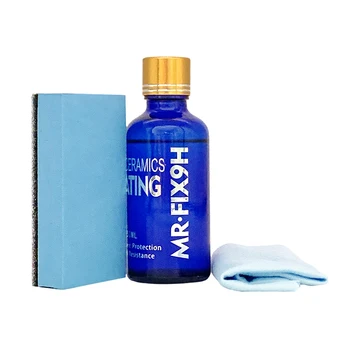 

50mL 9H Car Liquid Glass Ceramic Hydrophobic Coating Motocycle Paint Care Anti-scratch Auto Detailing Glasscoat Car Polish Coat