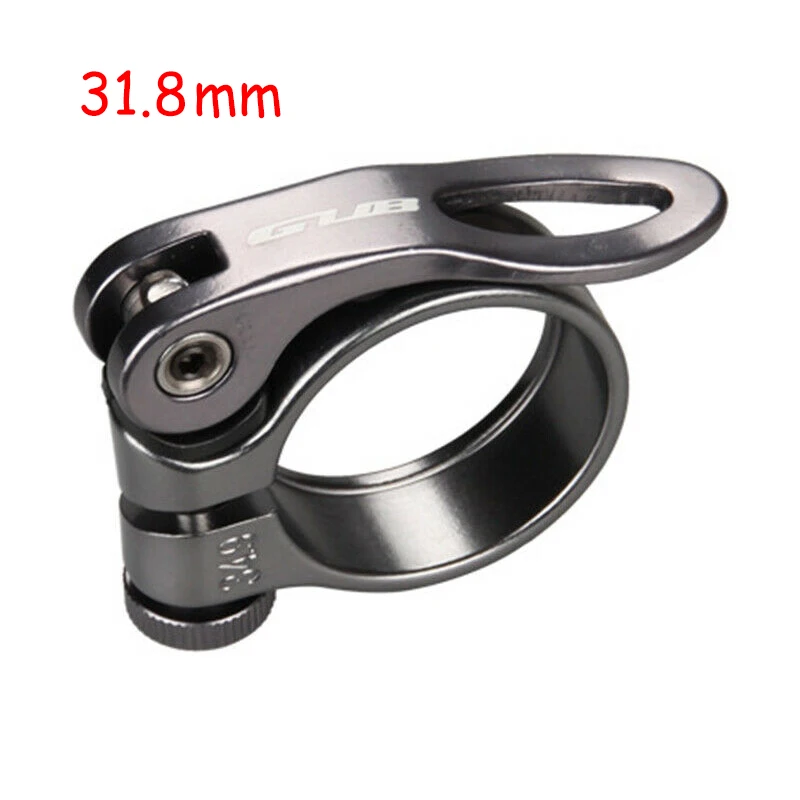 Titanium 31.8mm MTB зажимы для сидений 31,8/34,9 мм алюминиевый сплав велосипедный зажим для сидений дорожный велосипед быстросъемный Сверхлегкий велосипедный Зажимная клипса - Цвет: Titanium 31.8mm