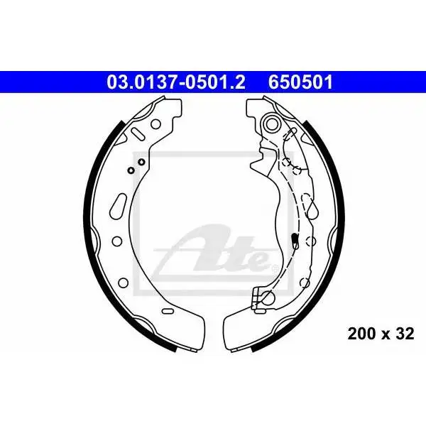 Колодки тормозные барабанные задн FORD: FIESTA VI 08-, MAZDA