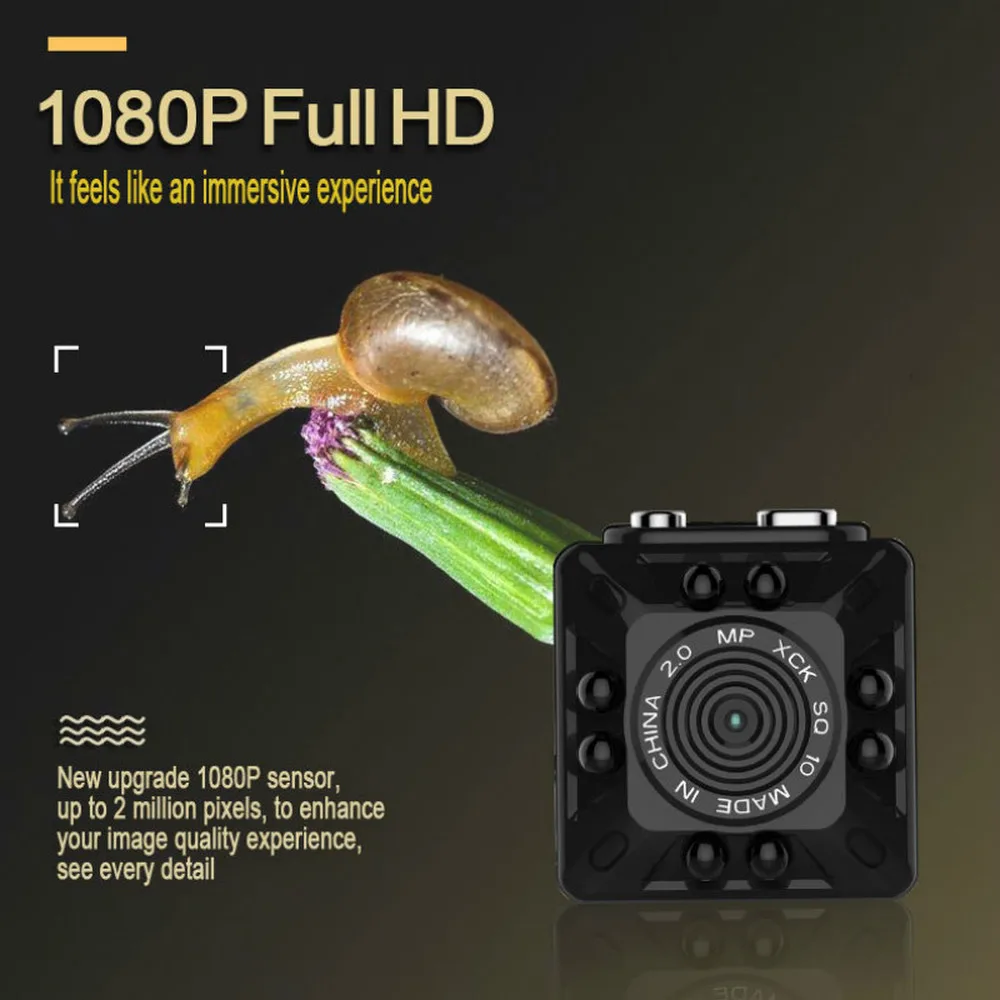 SQ10 мини камера HD 1080P Инфракрасный датчик движения ночного видения Спортивная экшн видеокамера DV DVR маленькая видеокамера