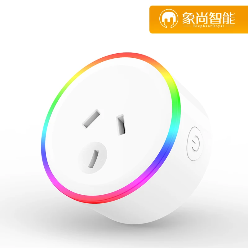 Умная розетка RGB AU совместима с EHO и GOOGLEHOME и может быть разделена на регулируемые розетки