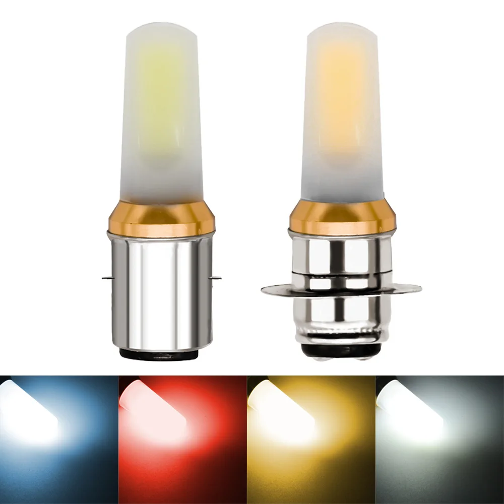 

Led Motorcycle Headlight 900LM COB LED Light H6/BA20D Super Bright Moto Bulbs Signal Fog tail light Moto Scooter Accessories