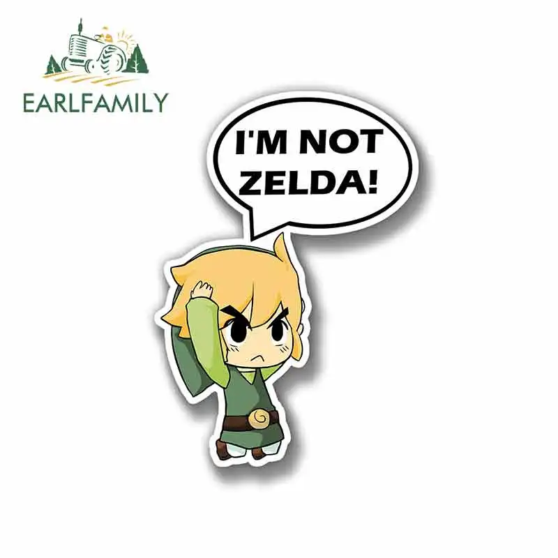 Style A EARLFAMILY 13 см x 9,2 см для Im Not Zelda Link игры мультфильм аниме виниловые наклейки на машину JDM лобовое стекло бампер окна водонепроницаемый - Название цвета: Style A