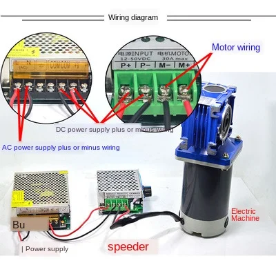 5D120GN RV40 DC 12V/24V 120W 1800rpm Коробка передач с червячным Редуктором постоянного тока