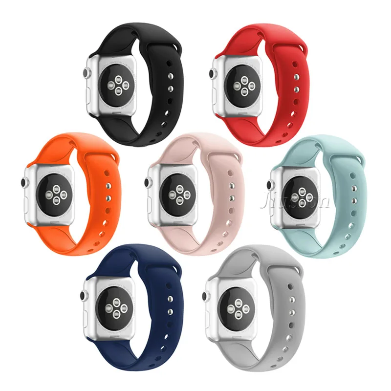 Силиконовый сменный спортивный ремешок 38 мм 40 мм для Apple Watch Series 1 2 3 4 42 мм 44 мм ремешок на запястье для iWatch Sport Edition