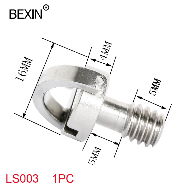 LS0003 1PC 1/4 винт для камеры Винт адаптер d кольцо быстросъемный винт из нержавеющей стали винт для крепления камеры для dslr камеры - Цвет: LS0003 1PC